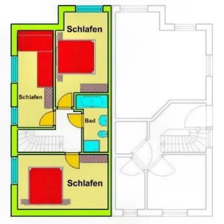 度假居 Ferienhaus Ostseeblick 1und2 *